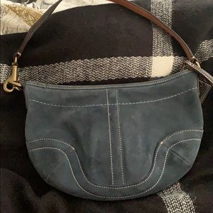 Denim Suede Coach Bag
